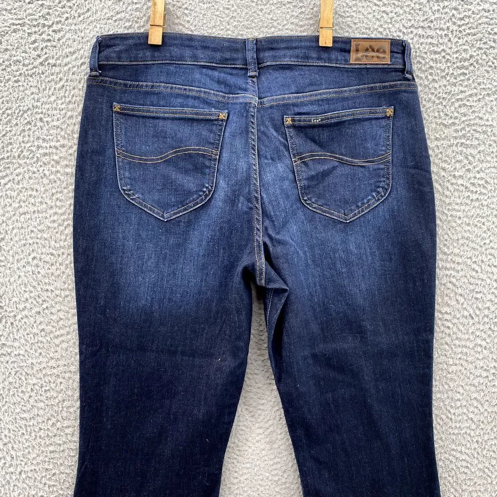 Lee Bootcut Jeans Womens 36x31* Mid Rise Flare Shaping Western Y2k Cowgirl Rodeo